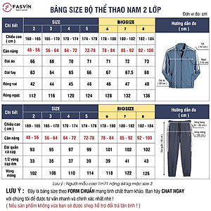 Bộ quần áo gió nam 2 lớp có mũ FASVIN BC24639.HN vải thể thao cao cấp lót vải thun hàng chính hãng