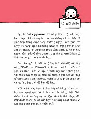Sách Quick Japanese – Nói Tiếng Nhật Cấp Tốc (Kèm CD Hoặc File MP3)
