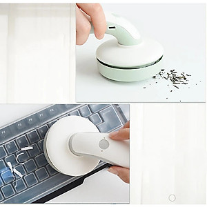 Máy hút bụi mini cầm tay không dây vệ sinh bàn làm việc, máy tính sạc pin USB công suất 110w - Hàng chính hãng