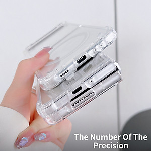Ốp lưng Maqsafe cho Samsung Galaxy Z Fold 4 chống sốc trong suốt hỗ trợ sạc Maqsafe hiệu Likgus Maqsafe Magetic Case siêu mỏng 1.5mm, độ trong tuyệt đối, chống trầy xước, chống ố vàng, tản nhiệt tốt - hàng nhập khẩu