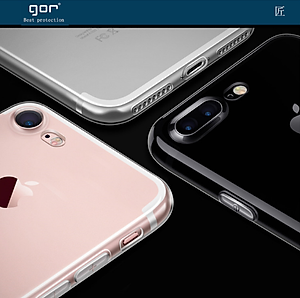 Ốp Lưng Silicon Trong Suốt Gor Cho Iphone 11/ 11 Pro/ 11 Pro Max/ 12/ 12 Pro/ 12 Pro Max/ XR/ Xs Max/ XS Có Gờ Bảo Vệ Camera - Hàng Nhập Khẩu