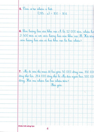 Vở Ô Li Bài Tập Toán Lớp 4 - Quyển 2 (Biên Soạn Theo Chương Trình SGK Chân Trời Sáng Tạo) _HA