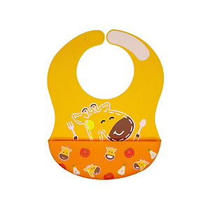 Yếm silicon ăn dặm cổ dán cho bé Marcus & Marcus, từ 6 tháng