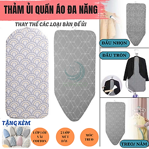 Tấm Lót Ủi Đồ Treo Tường-Thảm Ủi Đồ Gắn Móc Treo Cho Tất Cả Các Loại Bàn Ủi– Tiện Dụng Cho Gia Đình