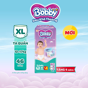 [TẶNG THÊM 4 MIẾNG] Tã quần Bobby Siêu Khô Thoáng - 100% Thoáng Khí  Super Jumbo