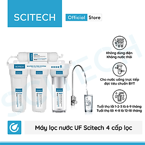 Máy lọc nước UF by Scitech (Không dùng điện, không nước thải, 4 đến 7 cấp lọc) - Hàng chính hãng