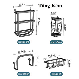 Kệ Để Bát Thông Minh, Giá Kệ Để Chén Bát Đũa Đa Năng Chọn Size (65/85/95/125cm – 1 tầng/2 tầng) – Thép Carbon Không Gỉ - Sơn Tĩnh Điện Cao Cấp Siêu Bền – Chống Bám Bụi Chính Hãng MINIIN
