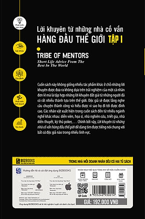 Bộ 2 Cuốn Sách  Lời khuyên từ những nhà cố vấn hàng đầu thế giới – Tribe of mentor (Tập 1) và  (Tập 2) kt