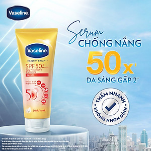 Combo 2 Serum chống nắng cơ thể Vaseline 50x bảo vệ da với SPF 50+ PA++++ giúp da sáng hơn gấp 2X 300ml