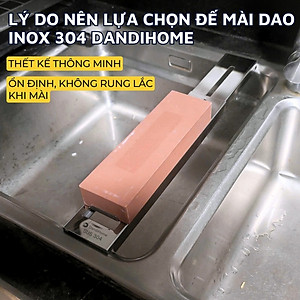 Đế kẹp đá mài dao DandiHome inox 304 gác bếp tiện lợi