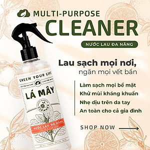 NƯỚC LAU ĐA NĂNG TÍA TÔ & CAM XANH LÁ MÂY 500mL