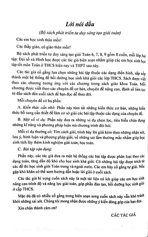 Sách Phát Triển Tư Duy Sáng Tạo Giải Toán Đại Số 8