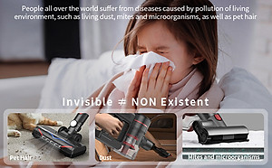 Máy Hút Bụi Không Dây Xiaomi Redkey P9 Lực Hút 30.000 Pa Công Suất 350 W - Bản Quốc Tế