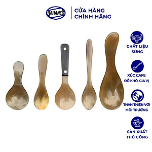 Muỗng/Thìa Bằng Sừng HAHANCO (Đủ Mẫu) Xúc Gia Vị /Cafe /Trà /Giúp Gia Vị Không Mất Mùi