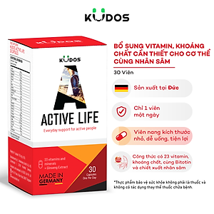 Thực phẩm bảo vệ sức khỏe KUDOS ACTIVE LIFE (30 viên/hộp)