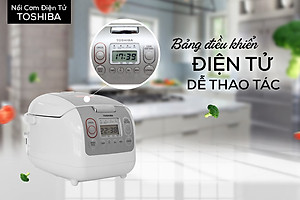Nồi Cơm Điện Tử Toshiba RC-10NMFVN (WT) (1 Lít) - Hàng Chính Hãng
