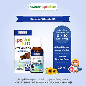 TPBVSK Special Kid Vitamine D3 - Xương răng chắc khỏe, cơ thể cứng cáp (20ml) [Siro – Nhập khẩu Pháp]