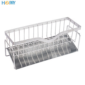 Kệ để đồ rửa chén gác bồn mẫu lớn inox 304 Hobby Home Decor KRC9