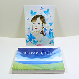 Giấy vẽ màu nước A6 lỡ vẽ các hình dễ thương, giấy vẽ chuyên dụng có vân nhập từ Ý, chất giấy 224gsm 40 tờ CTB784 Green Art - Hàng chính hãng