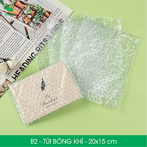 B2 - 20x15 cm - 25 Túi bóng khí chống sốc đóng hàng - Túi gói hàng, bọc chống sốc, xốp chống sốc