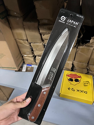 Dao thái đồ ăn, cắt gọt trái cây SEKI Nhật loại trung cán gỗ dài 30cm 