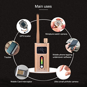 Máy Dò Phát Hiện Theo Dõi Camera, GPS, Định Vị Detector T6000 - Hàng Nhập Khẩu