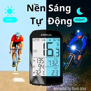 Cycplus M1 Đồng Hồ Tốc Độ Xe Đạp GPS ANT+ Bluetooth 5.0 Speedometer LCD 2.9" Backlight IPX6 Tương Thích Strava Garmin