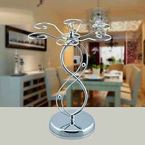 Giá Treo Ly Uống Rượu Vang Cao Cấp Inox 304 Bền Đẹp Để Bàn Trong Gia Đình Mã KT05