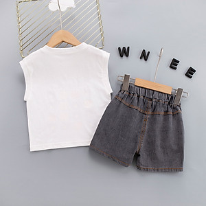 Bộ đồ bé trai sát nách phong cách Hàn Quốc - Bộ quần áo bé trai từ 9-20kg (SS-3139B)