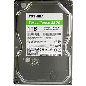 Ổ cứng Toshiba/S300/Surveillance dung lượng chuyên cam hàng chính hãng