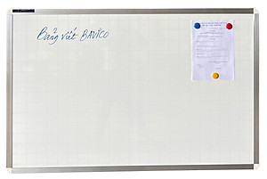 Bảng từ trắng viết bút lông treo tường Bavico KT 40x60cm