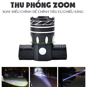 Combo Đèn Pha Trước Cho Xe Đạp Siêu Sáng Sạc Được USB Chống Nước (Kèm Chân Đế Trượt) Và Đèn Hậu Cảnh Báo (Màu Đỏ) Xe Đạp Led Gắn Đuôi Phía Sau Mai Lee