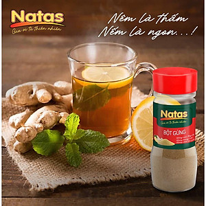 Bột Gừng Natas Hũ 40g-Bột Gia Vị Tiện Lợi