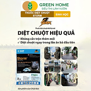 Thuốc Diệt Chuột Greenhome, Storm, Sinh Học Thế Hệ Mới, Tận Gốc, Cả Tổ, An Toàn Với Người, Vật Nuôi