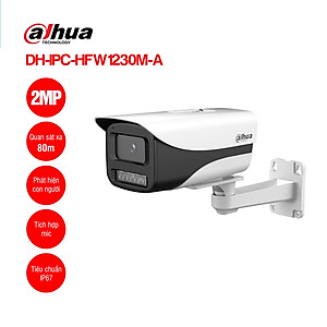 Camera IP POE 2MP hồng ngoại 80m có mic Dahua HFW1230A-A hàng chính hãng