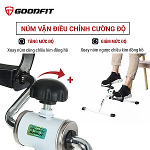 Xe Đạp Tập Thể Dục Mini Tháo Lắp Tại Nhà, Văn Phòng Chính Hãng GoodFit GF003MB