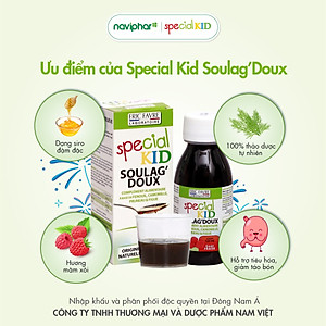 TPBVSK Special Kid Soulag'doux - Hỗ trợ nhuận tràng, hỗ trợ giảm táo bón (125ml) [Siro – Nhập khẩu Pháp]