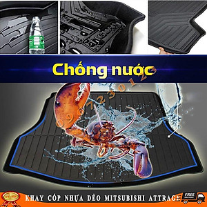 Lót Cốp Nhựa Xe Mitsubishi Attrage 2016-2021 Nhựa TPO Cao Cấp Không Mùi