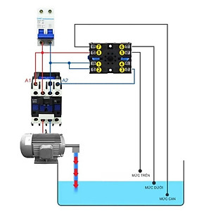 Rơ le cảm biến mức nước Chint JYB 714B + Đế loại AC 220V, Phao điện máy bơm chống tràn chống cạn