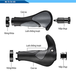 Bọc Tay Ghi Đông Xe Đạp Chất Liệu Cao Su TPR Cho Xe Đạp Thể Thao Địa Hình MTB (Đường kính 2.2cm) Mai Lee