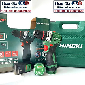 [LOẠI 1] Máy Khoan Pin HIMOKI 16.8V - 3 Chức Năng - Khoan gỗ, Khoan tường - Motor 100% Dây Đồng - Bảo Hành 12 Tháng