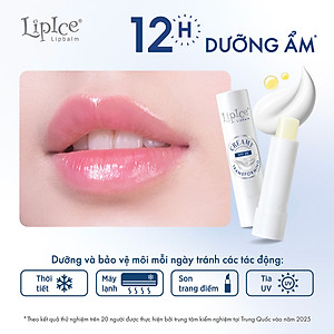 Son dưỡng môi không màu chuyển kem mịn LipIce Creamy