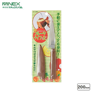 Dao gọt trái cây có nắp đậy Minex Metal 200mm - Hàng nội địa Nhật Bản