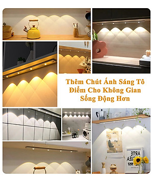 Đèn LED Trang Trí Cảm Biến Chuyển Động Hồng Ngoại KUNBE Đèn Mắt Mèo Decor Với Ánh Sáng 3 Màu, Hiệu Ứng Độc Đáo, Nhiều Kích Cỡ Phù Hợp Trang Trí Tủ Đồ, Nhà Bếp, Phòng Ngủ, Phòng Khách