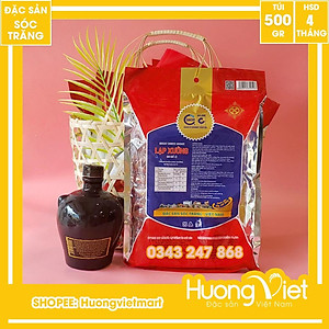 Đặc Sản Sóc Trăng - Lạp Xưởng Nạc Tân Huê Viên 500G Sóc Trăng Hút Chân Không, Thịt Lạp Sườn Heo Mai Quế Lộ Thơm Ngon Đậm Vị Truyền Thống
