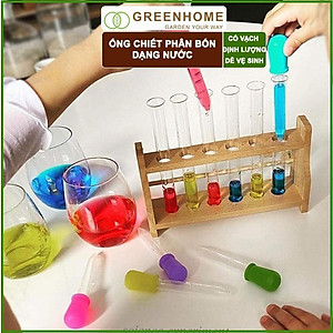 Ống Pipet GreenHome, 5ml, D15cm, Chiết Phân Bón Dạng Nước, Có Vạch Định Lượng, Đa Năng, Tiện Dụng