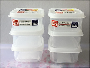 Combo 2 sản phẩm set 03 hộp chia thức ăn 200ml-180ml, thiết kế tinh tế, đẹp mắt, khả năng giữ kín hơi vượt trội - nội địa Nhật Bản 