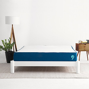 Nệm Foam Cao Cấp Ru9 Original 25cm Trắng Xanh, 3 Lớp Foam Nâng Đỡ Cơ Thể Tối Ưu