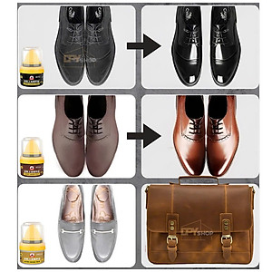 Xi Đánh Bóng Giày Da Làm Bóng Nhanh Đồ Da, Xi Kem Dưỡng Da Có Đầu Mút Hỗ Trợ MÀU ĐEN 1 HỘP