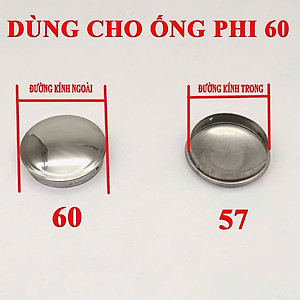 Đầu chụp Kibath ống tròn, dùng cho nhiều kích thước từ phi 12 đến phi 76, Inox 304 KB-929